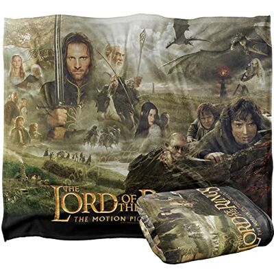 LOGOVISION Lord of THE RINGSDer Herr der Ringe Seidige Kuscheldecke, Optimalweich, 152 x 127 cm LOGOVISION Lord of THE RINGSDer Herr der Ringe Seidige Kuscheldecke, Optimalweich, 152 x 127 cm
