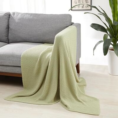 Amazon Basics Raumdekor-Überwurfdecke Kuscheldecke, 127 x 152 cm, Salbeigrün Amazon Basics Raumdekor-Überwurfdecke Kuscheldecke, 127 x 152 cm, Salbeigrün