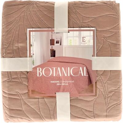 ESSEX Tagesdecke 200 x 220 cm, Ideale für Schlafzimmer, Bettüberwurf Weich und Bequem, Modernen Steppung Botanical, Beige ESSEX Tagesdecke 200 x 220 cm, Ideale für Schlafzimmer, Bettüberwurf Weich und Bequem, Modernen Steppung Botanical, Beige