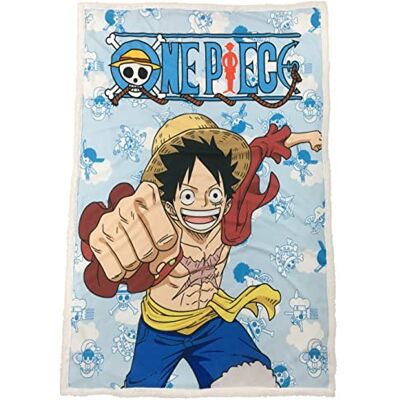 Lyo Luffy Sherpa Decke - Lebendige Farben - 100x150 cm - Sherpa Material - One Piece Thema Lyo Luffy Sherpa Decke - Lebendige Farben - 100x150 cm - Sherpa Material - One Piece Thema