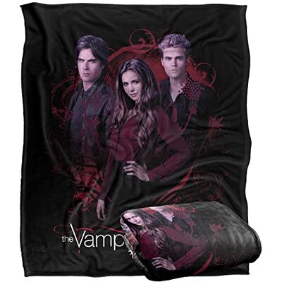 LOGOVISION Vampire Diaries Damon (Somerhalder), Elena (Dobrev), Stefan (Wesley), superweiche Kuscheldecke mit seidiger Haptik 152 x 127 cm LOGOVISION Vampire Diaries Damon (Somerhalder), Elena (Dobrev), Stefan (Wesley), superweiche Kuscheldecke mit seidiger Haptik 152 x 127 cm
