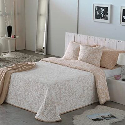 VIALMAN Tagesdecke Sofia 18, Polyester Baumwolle, beige, 200 x 270 cm VIALMAN Tagesdecke Sofia 18, Polyester Baumwolle, beige, 200 x 270 cm