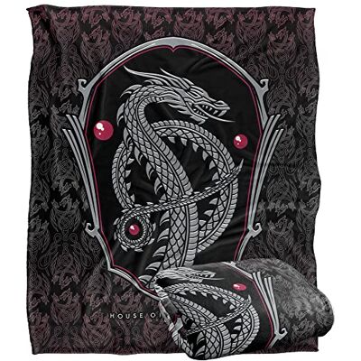 LOGOVISION Optimal weiche Kuscheldecke, Game of Thrones, Haus des Drachen, Silky Touch, 152 x 127 cm LOGOVISION Optimal weiche Kuscheldecke, Game of Thrones, Haus des Drachen, Silky Touch, 152 x 127 cm