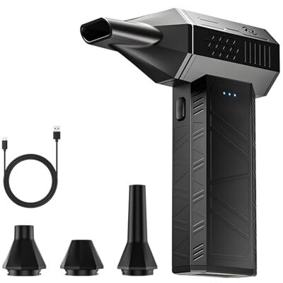 Carehabi Elektrische Staubgebläse,110000RPM Electric Air Duster Cordless, 3-Gang einstellbare Mini-Gebläse mit Akku, 5.000 mAh wiederaufladbarer Akku, Mini-Format, mit 4 Düsen und Überhitzungsschutz. Carehabi Elektrische Staubgebläse,110000RPM Electric Air Duster Cordless, 3-Gang einstellbare Mini-Gebläse mit Akku, 5.000 mAh wiederaufladbarer Akku, Mini-Format, mit 4 Düsen und Überhitzungsschutz.