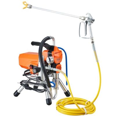 VEVOR Airless-Wandfarben-Spritzpistole mit Hochdruckrohr, Spritzgerät Hochdruck-Spritzen, 2000 W Wandfarben-Spritzpistole Farbsprühgerät für Wasser- und ölbasierte Innen- und Außenfarben VEVOR Airless-Wandfarben-Spritzpistole mit Hochdruckrohr, Spritzgerät Hochdruck-Spritzen, 2000 W Wandfarben-Spritzpistole Farbsprühgerät für Wasser- und ölbasierte Innen- und Außenfarben