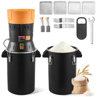 VEVOR Elektrische Getreidemühle 25 L, Gewürzmühle 600 W, Gewürzmühle mit verzinkten & scharfen Klingen, Pulverisiermaschine für Trockenes Getreide Gewürze Müsli Kaffee Mais 390x320x815 mm VEVOR Elektrische Getreidemühle 25 L, Gewürzmühle 600 W, Gewürzmühle mit verzinkten & scharfen Klingen, Pulverisiermaschine für Trockenes Getreide Gewürze Müsli Kaffee Mais 390x320x815 mm
