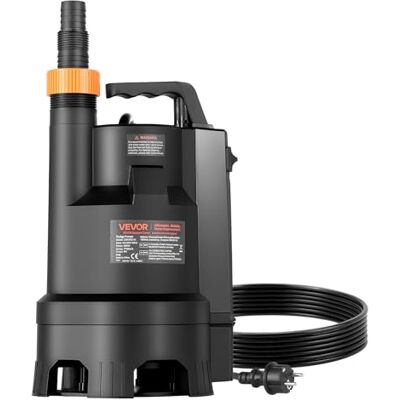 VEVOR 550W Tauchpumpe, 18000l/h, Gusseisen-Schmutzwasserpumpe mit 5,08cm Auslass, 10m max. Förderhöhe, zum Abpumpen von Schmutzwasser, für Pools, Gärten, Teiche, Keller & überflutete Bereiche VEVOR 550W Tauchpumpe, 18000l/h, Gusseisen-Schmutzwasserpumpe mit 5,08cm Auslass, 10m max. Förderhöhe, zum Abpumpen von Schmutzwasser, für Pools, Gärten, Teiche, Keller & überflutete Bereiche