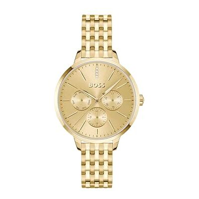 Boss Multi Zifferblatt Quarz Uhr für Damen Kollektion Symphony LE mit Goldfarben Edelstahlarmband 1502782 Boss Multi Zifferblatt Quarz Uhr für Damen Kollektion Symphony LE mit Goldfarben Edelstahlarmband 1502782