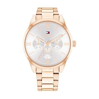 Tommy Hilfiger Multi Zifferblatt Quarz Uhr für Damen mit Roségoldfarbenes Edelstahlarmband 1782747 Tommy Hilfiger Multi Zifferblatt Quarz Uhr für Damen mit Roségoldfarbenes Edelstahlarmband 1782747