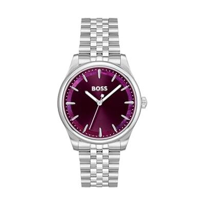 Boss Uhr mit DREI-Zeiger-Quarzwerk für Damen Kollektion Graceful mit Silbernes Edelstahlarmband 1502778 Boss Uhr mit DREI-Zeiger-Quarzwerk für Damen Kollektion Graceful mit Silbernes Edelstahlarmband 1502778