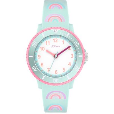 s.Oliver Kinderuhr Rund Blau 38 mm Uhr aus Kunststoff mit Quarzwerk am Silikonband mit Dornschließe Analoge Armbanduhr 5 ATM wasserdicht Kratzfest s.Oliver Kinderuhr Rund Blau 38 mm Uhr aus Kunststoff mit Quarzwerk am Silikonband mit Dornschließe Analoge Armbanduhr 5 ATM wasserdicht Kratzfest