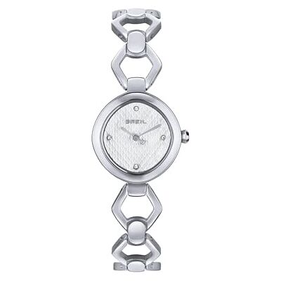 Breil Uhr Damen Flake Ziffernblatt Weiss Bewegung NUR Zeit Quartz e Bracelet Stahl Silber TW2027 Breil Uhr Damen Flake Ziffernblatt Weiss Bewegung NUR Zeit Quartz e Bracelet Stahl Silber TW2027