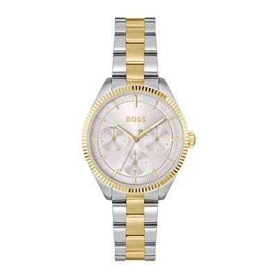 Boss Multi Zifferblatt Quarz Uhr für Damen Kollektion SAGE Sport mit Zweifarbiges Edelstahlarmband 1502804 Boss Multi Zifferblatt Quarz Uhr für Damen Kollektion SAGE Sport mit Zweifarbiges Edelstahlarmband 1502804