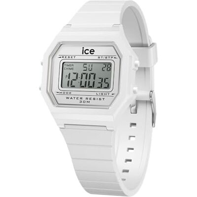 ICE-WATCH Ice Digit Retro White Weiße Damenuhr mit Silikonarmband 022899 (Small) ICE-WATCH Ice Digit Retro White Weiße Damenuhr mit Silikonarmband 022899 (Small)