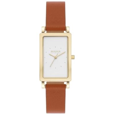 Skagen Hagen Damenuhr, Quarz-Dreizeigerwerk mit Edelstahl- oder Lederarmband Skagen Hagen Damenuhr, Quarz-Dreizeigerwerk mit Edelstahl- oder Lederarmband