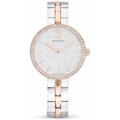 Swarovski Cosmopolitan Uhr, Schweizer Produktion, Metallarmband, Silberfarben, Metallmix Swarovski Cosmopolitan Uhr, Schweizer Produktion, Metallarmband, Silberfarben, Metallmix