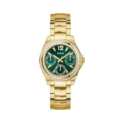 Guess Damen-Armbanduhr Ritzy Gold 36mm mit Edelstahlarmband & 3 bar Wasserschutz – GW0685L5 Guess Damen-Armbanduhr Ritzy Gold 36mm mit Edelstahlarmband & 3 bar Wasserschutz – GW0685L5