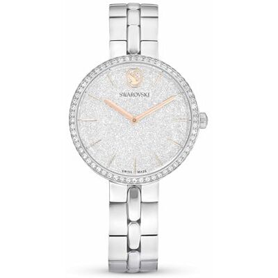 Swarovski Cosmopolitan Uhr, Schweizer Produktion, Metallarmband, Silberfarben, Edelstahl Swarovski Cosmopolitan Uhr, Schweizer Produktion, Metallarmband, Silberfarben, Edelstahl