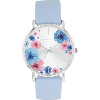 TOM TAILOR Armbanduhr mit Silikonband für Damen, roségold, wasserdichte 3 bar, Blume, Geschenkidee, kommt in Uhren Geschenkbox, 2100507 TOM TAILOR Armbanduhr mit Silikonband für Damen, roségold, wasserdichte 3 bar, Blume, Geschenkidee, kommt in Uhren Geschenkbox, 2100507