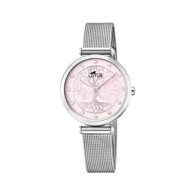 Lotus Damen Uhr Analog aus Edelstahl 316L Silber Quarzwerk Mineralglas hochresistent 5 ATM wasserdicht 18708/2 Trendy Lotus Damen Uhr Analog aus Edelstahl 316L Silber Quarzwerk Mineralglas hochresistent 5 ATM wasserdicht 18708/2 Trendy