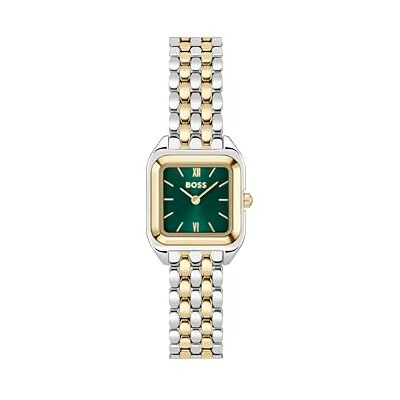 Boss Zwei-Zeiger-Quarzwerk-Uhr für Damen Kollektion MAE Petite mit Zweifarbiges Edelstahlarmband 1502822 Boss Zwei-Zeiger-Quarzwerk-Uhr für Damen Kollektion MAE Petite mit Zweifarbiges Edelstahlarmband 1502822