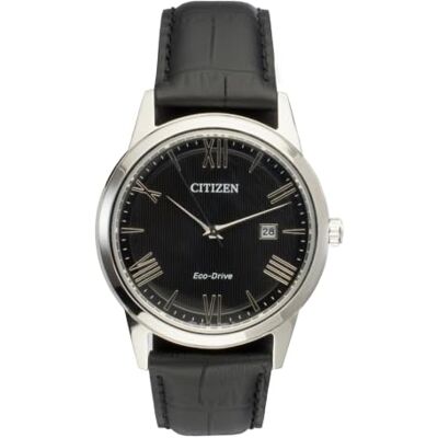 Citizen Herren Analog Quarz Uhr mit Leder Armband AW1231-07E Citizen Herren Analog Quarz Uhr mit Leder Armband AW1231-07E