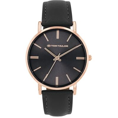 TOM TAILOR Armbanduhr mit Kunstlederband für Damen, Silber, wasserdichte 3 bar, Geschenkidee, kommt in Uhren Geschenkbox, 2100510 TOM TAILOR Armbanduhr mit Kunstlederband für Damen, Silber, wasserdichte 3 bar, Geschenkidee, kommt in Uhren Geschenkbox, 2100510