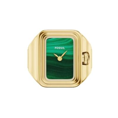 Fossil Raquel Damen 14MM Goldfarbene Edelstahlringuhr, ES5448 Fossil Raquel Damen 14MM Goldfarbene Edelstahlringuhr, ES5448