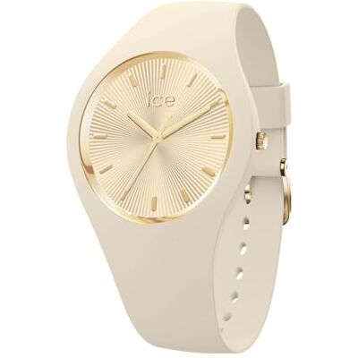 ICE-WATCH Ice Champagne Almond Skin Beige Damenuhr mit Silikonarmband 025351 (Medium) ICE-WATCH Ice Champagne Almond Skin Beige Damenuhr mit Silikonarmband 025351 (Medium)