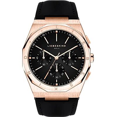 LIEBESKIND Berlin Unisex Analog Quarz Uhr mit Leder Armband LT-0361-LC LIEBESKIND Berlin Unisex Analog Quarz Uhr mit Leder Armband LT-0361-LC
