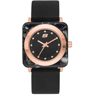 Skechers Watch for Women, Quartz Movement with Silicone, Polyurethene, Leather or Stainless Steel Strap Mattes Silber,32MM Skechers Watch for Women, Quartz Movement with Silicone, Polyurethene, Leather or Stainless Steel Strap Mattes Silber,32MM