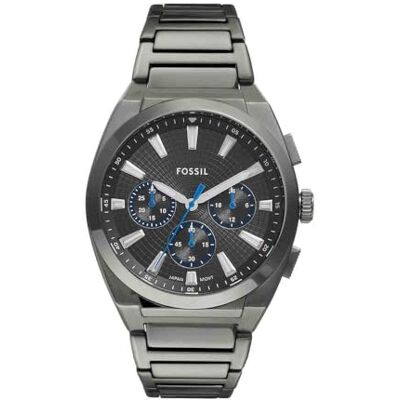 Fossil Everett Herrenuhr, Quarz-Chronographenwerk mit Edelstahl- oder Lederarmband Fossil Everett Herrenuhr, Quarz-Chronographenwerk mit Edelstahl- oder Lederarmband