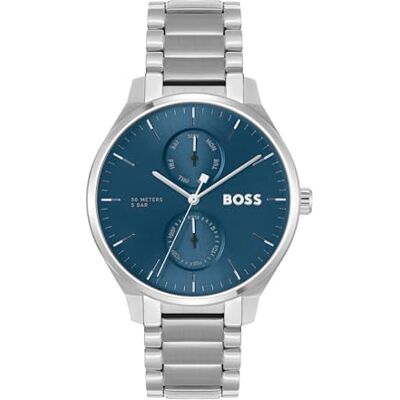 Boss Multi Zifferblatt Quarz Uhr für Herren Kollektion Tyler mit Silbernes Edelstahlarmband 1514106 Boss Multi Zifferblatt Quarz Uhr für Herren Kollektion Tyler mit Silbernes Edelstahlarmband 1514106