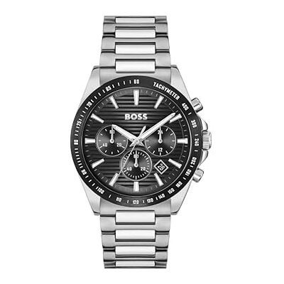 Boss Chronograph Quarz Uhr für Herren Kollektion Strike Chrono LE mit Silbernes Edelstahlarmband 1514290 Boss Chronograph Quarz Uhr für Herren Kollektion Strike Chrono LE mit Silbernes Edelstahlarmband 1514290