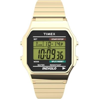 Timex Classic Digital 34 mm, Erweiterungsband-Uhr, T78677 Timex Classic Digital 34 mm, Erweiterungsband-Uhr, T78677