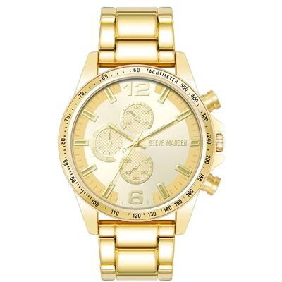 Steve Madden Herren Armband Uhr,Champagner/Gold Steve Madden Herren Armband Uhr,Champagner/Gold