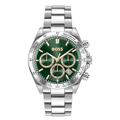 Boss Chronograph Quarz Uhr für Herren Kollektion Hero 2.0 mit Silbernes Edelstahlarmband 1514268 Boss Chronograph Quarz Uhr für Herren Kollektion Hero 2.0 mit Silbernes Edelstahlarmband 1514268