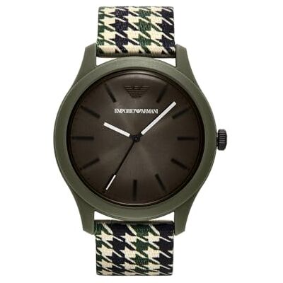 Giorgio Armani Herren 45MM Grüne Kunststoffuhr, AR11694 Giorgio Armani Herren 45MM Grüne Kunststoffuhr, AR11694