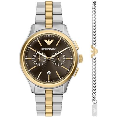 Giorgio Armani Herren 42MM Silberfarbene Edelstahl Uhr, AR80084SET Giorgio Armani Herren 42MM Silberfarbene Edelstahl Uhr, AR80084SET