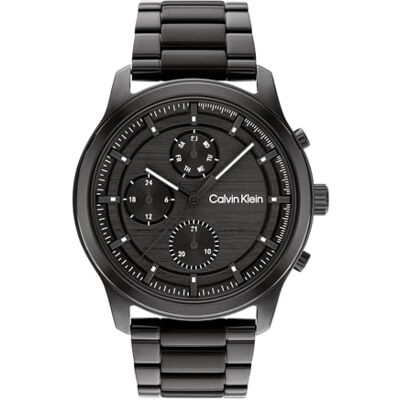 Calvin Multi Zifferblatt Quarz Uhr für Herren Kollektion Ambition mit Schwarzes Edelstahlarmband 25200209 Calvin Multi Zifferblatt Quarz Uhr für Herren Kollektion Ambition mit Schwarzes Edelstahlarmband 25200209