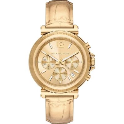 Michael Kors Damenuhr Chronograph Maren Edelstahl goldfarben, MK7508 Michael Kors Damenuhr Chronograph Maren Edelstahl goldfarben, MK7508