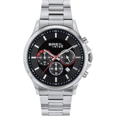 Breil Herren Chronograph Kart mit Armband aus Edelstahl, Wasserdichtigkeit: 5 Bar, Gehäusedurchmesser: 43 mm, EW0658 Breil Herren Chronograph Kart mit Armband aus Edelstahl, Wasserdichtigkeit: 5 Bar, Gehäusedurchmesser: 43 mm, EW0658