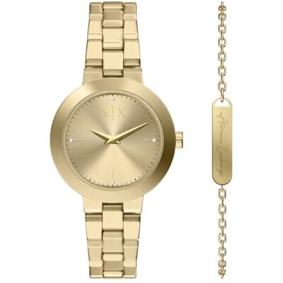 Giorgio Armani Damen 36MM Goldfarbener Edelstahl Uhr, AX7177SET Giorgio Armani Damen 36MM Goldfarbener Edelstahl Uhr, AX7177SET