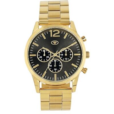 TOM TAILOR Armbanduhr mit Metallband für Herren, Chronograph, Silber, wasserdichte 3 bar, Geschenkidee, kommt in Uhren Geschenkbox, 2100532 TOM TAILOR Armbanduhr mit Metallband für Herren, Chronograph, Silber, wasserdichte 3 bar, Geschenkidee, kommt in Uhren Geschenkbox, 2100532