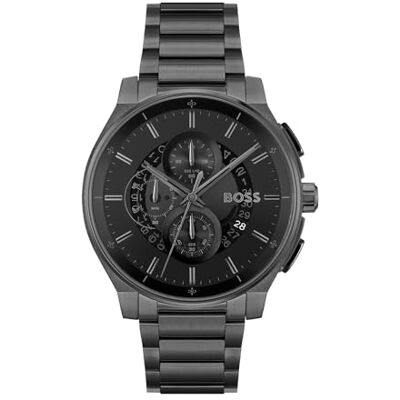 Boss Chronograph Quarz Uhr für Herren Kollektion Peak 2.0 mit Schwarzes Edelstahlarmband 1514192 Boss Chronograph Quarz Uhr für Herren Kollektion Peak 2.0 mit Schwarzes Edelstahlarmband 1514192