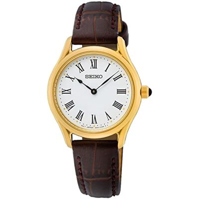 Seiko Damen-Uhr Quarz mit Lederband SWR072P1 Seiko Damen-Uhr Quarz mit Lederband SWR072P1