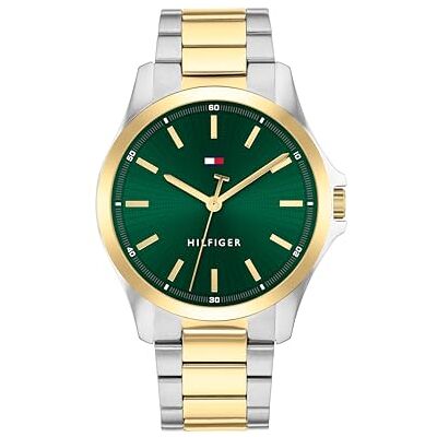 Tommy Hilfiger Uhr mit DREI-Zeiger-Quarzwerkfür Herren mit Zweifarbiges Edelstahlarmband 1792192 Tommy Hilfiger Uhr mit DREI-Zeiger-Quarzwerkfür Herren mit Zweifarbiges Edelstahlarmband 1792192