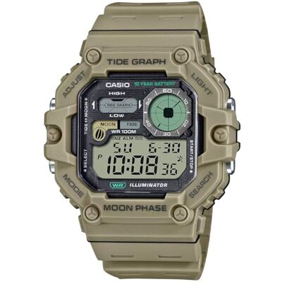Casio Digitale Quarzuhr für Herren mit Harzarmband WS-1700H-5AVDF Casio Digitale Quarzuhr für Herren mit Harzarmband WS-1700H-5AVDF