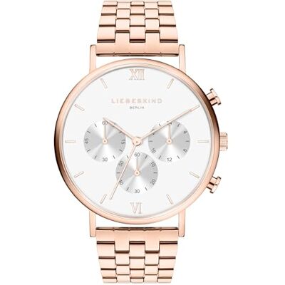 LIEBESKIND Berlin Damen Armbanduhr LT-0469-MC Edelstahl in IP Roségold am Edelstahlband LIEBESKIND Berlin Damen Armbanduhr LT-0469-MC Edelstahl in IP Roségold am Edelstahlband
