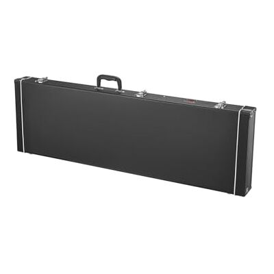 VEVOR Hartschalenkoffer für Bassgitarren, 122 cm rechteckiger Gitarrenkoffer, mit Schloss, Riegel, Schlüsselgriff, PVC-Polsterung, weiches Futter, Hartschalen-Case, für 99-118 cm Bassgitarren, schwarz VEVOR Hartschalenkoffer für Bassgitarren, 122 cm rechteckiger Gitarrenkoffer, mit Schloss, Riegel, Schlüsselgriff, PVC-Polsterung, weiches Futter, Hartschalen-Case, für 99-118 cm Bassgitarren, schwarz